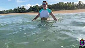 Latina Couple Fucks In Cowgirl On Vacation