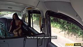 Fake Taxi: British Luci Reign Fucks Taxi Driver's Huge White Cock?