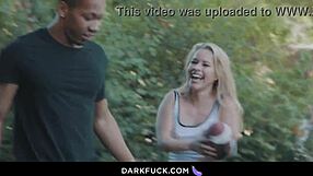 Can Blonde Cutie Lilly Handle Monster Black Cock Banging?