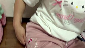 rural college student feels horny at 3 am and masturbates