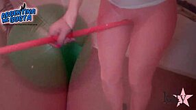 huge cameltoes and tits tease in tight leggings and thongs