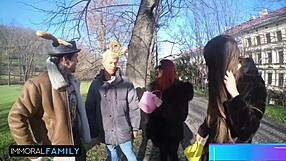 Easter bunny characters katy and mia join a fun egg hunt adventure