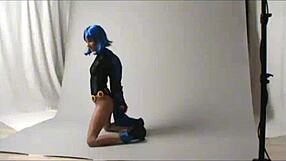 Amateur Cosplay Raven In Public Outdoor Costumes