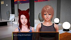 Redhead rides big cock in cowgirl at new family home