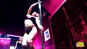 two women watch a performance and participate