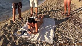 You've never seen such rough anal blowjob outdoors!