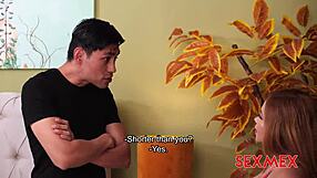 Petite latina and busty milf elizabeth lara share emotional quickie fucking and creampie.