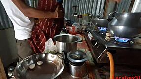 Suggestive kitchen fuck with deepthroat and anal in doggystyle by Localsex31.