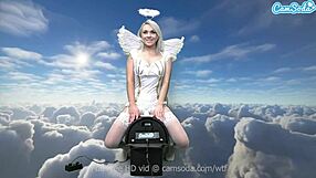 Heavenly body ava sinclaire rides the sybian in roleplay.