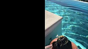 Public bj at infinity pool in costa rica