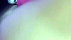 Home video of blonde bent over sucking black cock doggystyle.