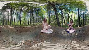 Sexual Yanks Vr Turquoise Masturbating Outdoors