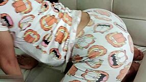 I fucked my stepsister latina milf in doggystyle and she made me cum inside her pussy. Big ass deepthroat sucking led to cumshot.