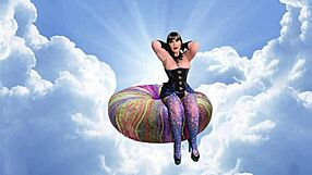 Babica Carmen Angel sesa velik kurac globoko v POV