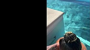 Public bj at infinity pool in costa rica