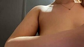 Fat bbw performs public deepthroat and squirting with nipple clamps on outdoor masturbation session