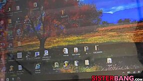 Big booty stepsis gets both holes pounded POV!