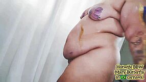 Bbw Hotwife Swinger Mary Butterfly Dancing In Brazilian Carnaval