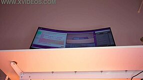 lil eva's favorite angle shows her cute ass with vibrator and buttplug