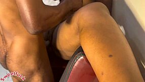 Thick ebonycarnage feels the emotion in big ass doggystyle fuck with monster cock