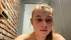 Fat bbw performs public deepthroat and squirting with nipple clamps on outdoor masturbation session