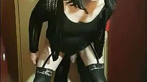 Crossdresser Takes Ass To Mouth