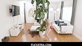 I punished my petite blonde roommate Sia Lust with my big black cock