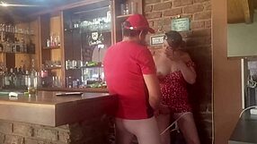 brunette milf gets fucked doggystyle with fingering