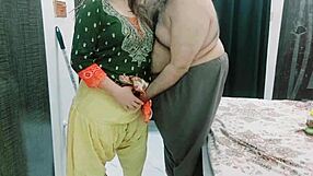 Indian maid's stepdaughter fucked by old daddy.