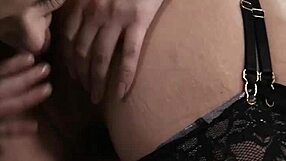 Busty Mature Brunette Slut Mindi Mink Gets Hairy Pussy Licked Hard by Horny Teen Gia Paige in Black Lingerie