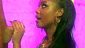 Interracial deepthroat with black cock