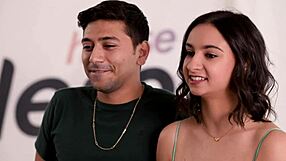 naturally busty babe hailey rose has an intense threesome with dorian del isla and her man max fills