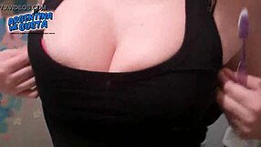 huge cameltoes and tits tease in tight leggings and thongs