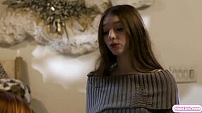 Big tits stepmom scissoring with horny lesbian stepdaughter