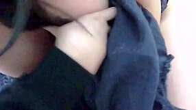 asian japanese woman enjoys solo masturbation at home