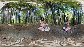 Sexual Yanks Vr Turquoise Masturbating Outdoors