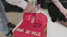 anna de ville endures non-stop anal fisting and deepthroat at birthday party