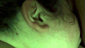 Hot brunette deeply sucks on a massive big cock with enthusiasm.