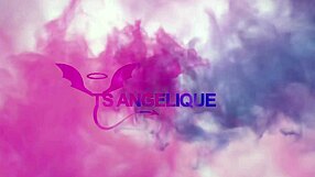 TS Angelique Delivers Bold Webcam Cumshot Show