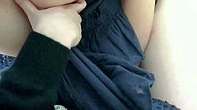 asian japanese woman enjoys solo masturbation at home