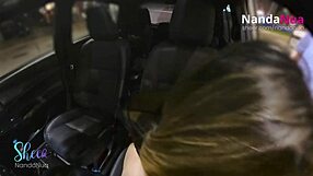 nandanua teases gas station attendant by flashing tits 😏