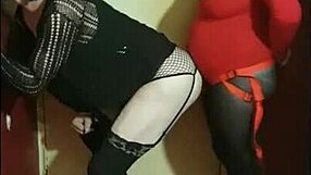 Crossdresser Takes Ass To Mouth