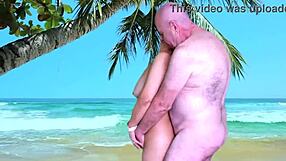 Get ready for anal gaping and monster cock fucking on the beach with Agarabas and Olpr in public outdoor action.