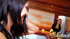 Busty Babe Takes Cock with Legs Spreading Wide Open