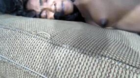 Rough ebony teen doggystyle session with perfect body