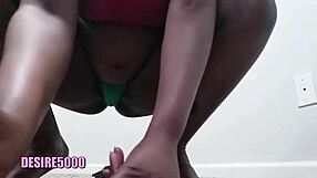 Curvy Ebony Housewife Twerking with Small Waist and Huge Ass