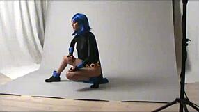 Amateur Cosplay Raven In Public Outdoor Costumes