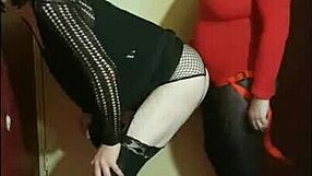 Crossdresser Takes Ass To Mouth