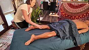 helena price gives a naked massage, her oiled body suggesting foreplay