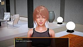 Redhead rides big cock in cowgirl at new family home